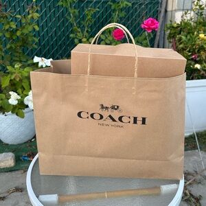 COACH Brown Gift Bag